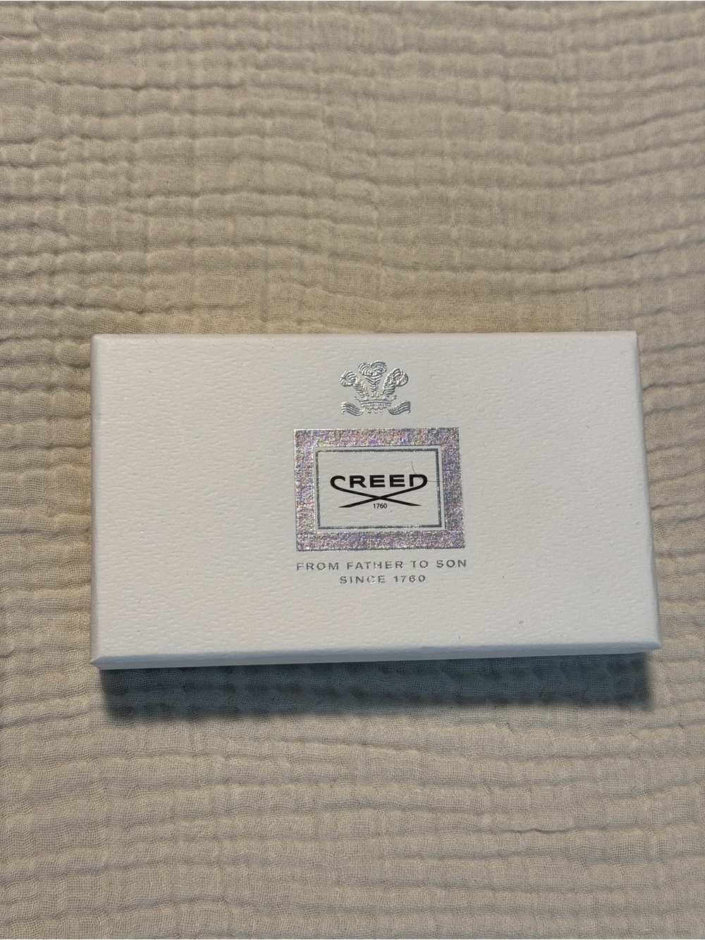 Creed White Presentation Box with Subtle Label